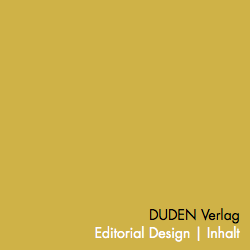 DUDEN Verlag Editorial Design | Inhalt