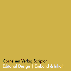 Cornelsen Verlag Scriptor Editorial Design | Einband & Inhalt
