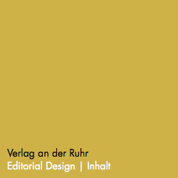 Verlag an der Ruhr Editorial Design | Inhalt