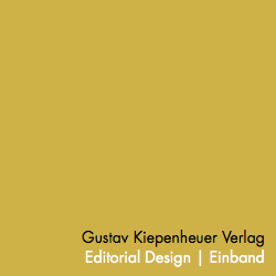 Gustav Kiepenheuer Verlag Editorial Design | Einband