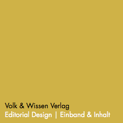 Volk & Wissen Verlag Editorial Design | Einband & Inhalt