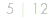 5 | 12